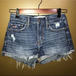 Size 0 Hollister High Rise Denim Shorts